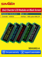WINSTAR WEH1602A 5V 3.3V 80X36mm 162 LCM COB SPI OLED 1602 Panel 16x2 Character LCD IC Module Display