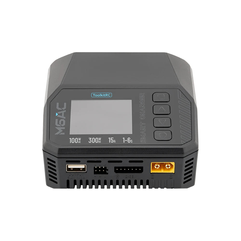 ToolkitRC M6AC Smart Lipo Battery Charger Discharger AC 120W DC300W MAX30A for 1-6S Battery FPV Model Spare Part LiHV LIFE LILON