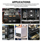 12cm High Speed Large Air Volume 100V 220V Btc Mining Machine Workstation Cabinet 120MM Violent Server Cooling System Fan Kit