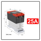 Solid State Relay Din Rail with Radiator SSR 25DA 40DA 60DA DC Control AC Single Phase SSR DA
