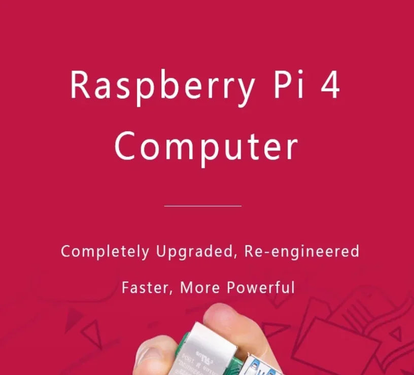 Original Raspberry Pi 4 Model B 1GB/2GB/4GB/8GB RAM 64 bit quad core processor 1.5GHz, supports WiFi Bluetooth 5.0