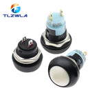 1PCS DIY Mini 12mm Momentary Waterproof Push Button Switch Horn Blue White Green Red Yellow Black 1A 250V Self-reset