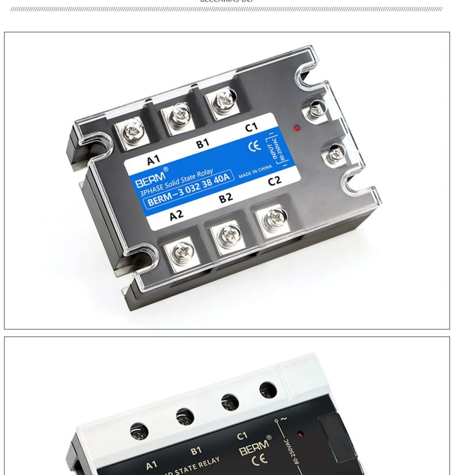 3 Phase 10A 60A 80A 100A 150 200A Three Phase SSR 80-250VAC Control 24-480V Solid State Relay  AC-AC
