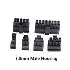 10sets Micro-Fit 3.0 Connector Receptacle Housing 2 4 6 8 10 12 14 16 18 24 Pin 3.0mm Male Housing + Crimp Terminal Molex 43025