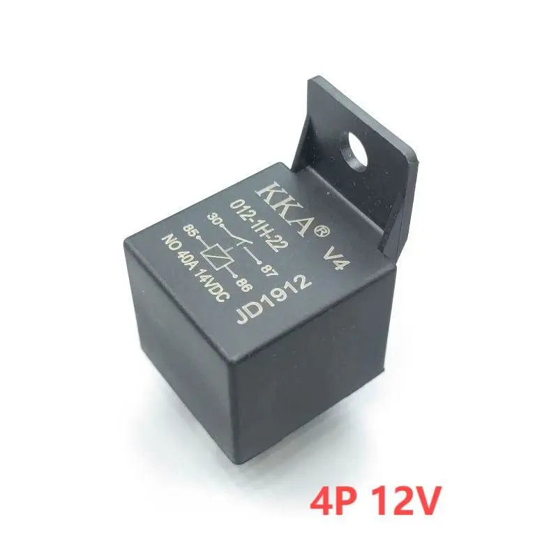 Waterproof Automotive Relay 12V 24V 4PIN 5Pin 40A with Black Red Copper Terminal Car Auto Relay Socket SPDT Harness Cable
