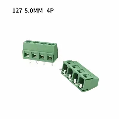 10Pcs KF127 5.0mm Pitch PCB Wire Terminals Block KF127 2Pin 3Pin Spliceable Straight Pin Screw Terminal 26-14AWG Cable Connector