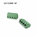 10Pcs KF127 5.0mm Pitch PCB Wire Terminals Block KF127 2Pin 3Pin Spliceable Straight Pin Screw Terminal 26-14AWG Cable Connector