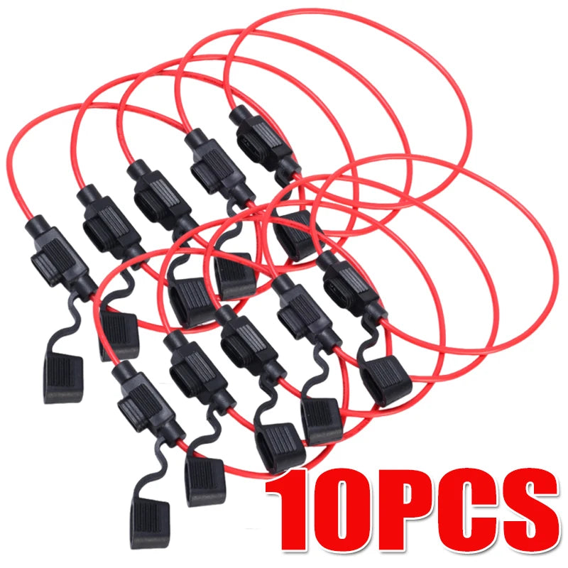 12V 30A Mini Blade Car Fuse Holder Waterproof Fuse Socket in Line Cutoff Switch Adapter Splash-proof Box Fuse Holder
