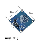 5PCS TTP223 Touch Key Switch Module Touching Button Self-Locking/No-Locking Capacitive Switches Single Channel Reconstruction