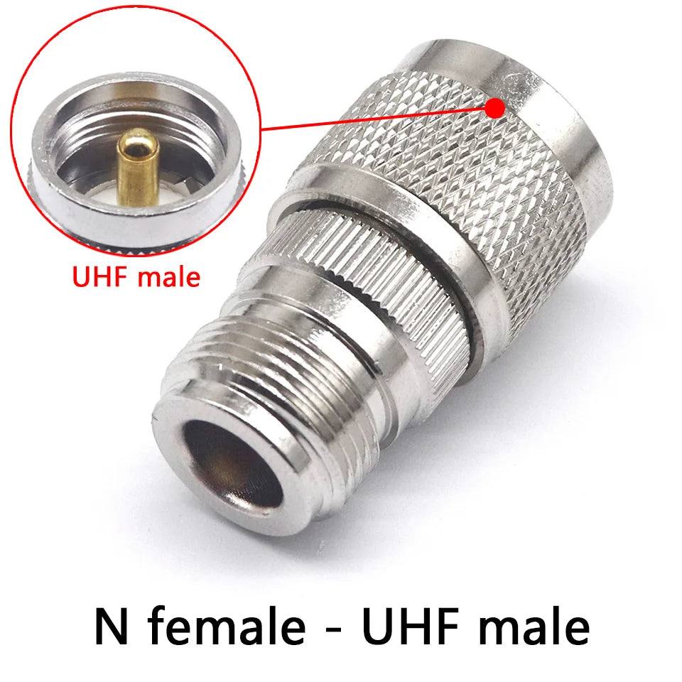 1/2/4/10pcs RF connector UHF-JKW UHF N-S male and female UHF/N-KJ M female elbow 90 degree SL16/SO239 right angle RF adapter L