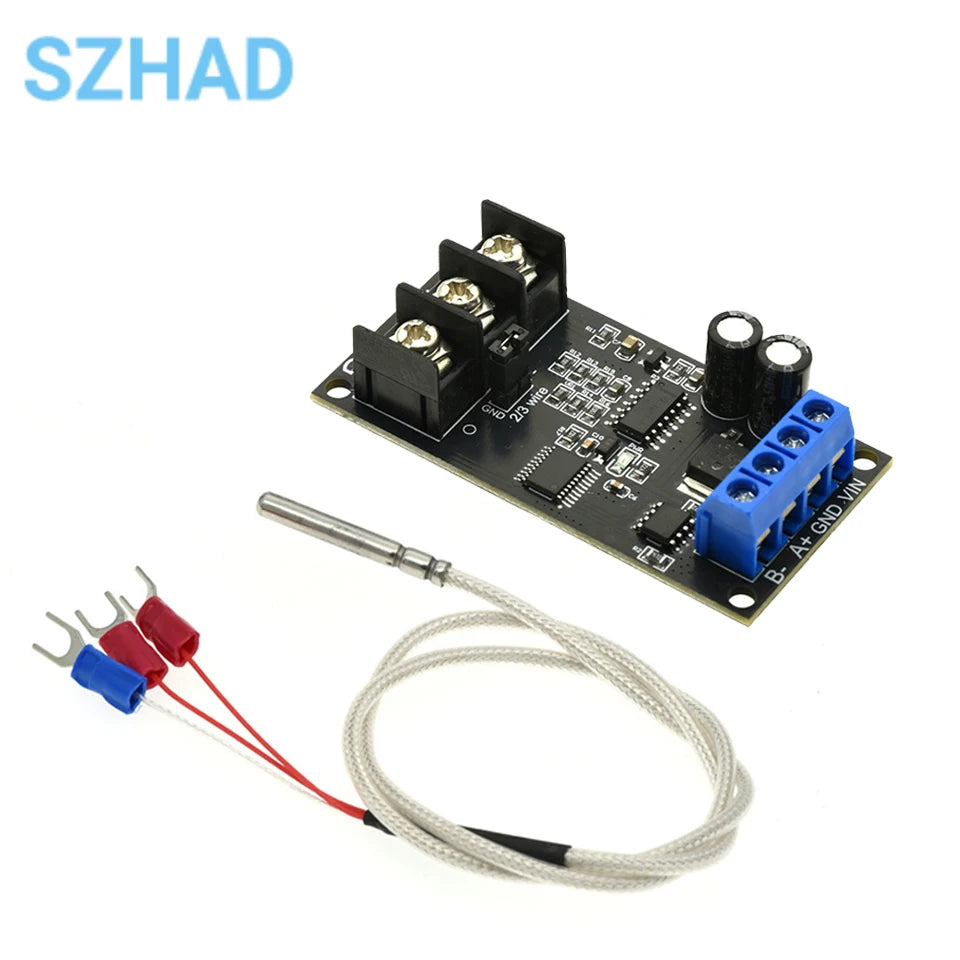 RS485 MODBUS RTU Transmitter Module For PT100 Platinum Resistance Thermocouple Temperature Sensor