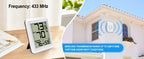 LCD Digital Thermometer Hygrometer Wireless Weather Station Thermo-hygrometer 328ft Remote Sensor  Resolution for Home Garden