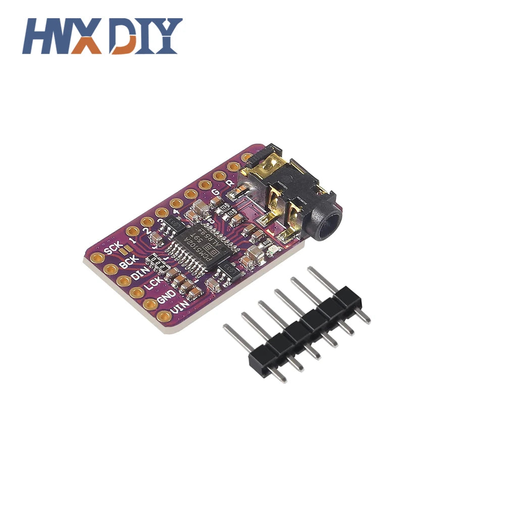 1-10pcs PCM5102A DAC Decoder GY-PCM5102 Interface I2S  Player Module For Raspberry Pi pHAT Format Digital PCM5102 Audio Board