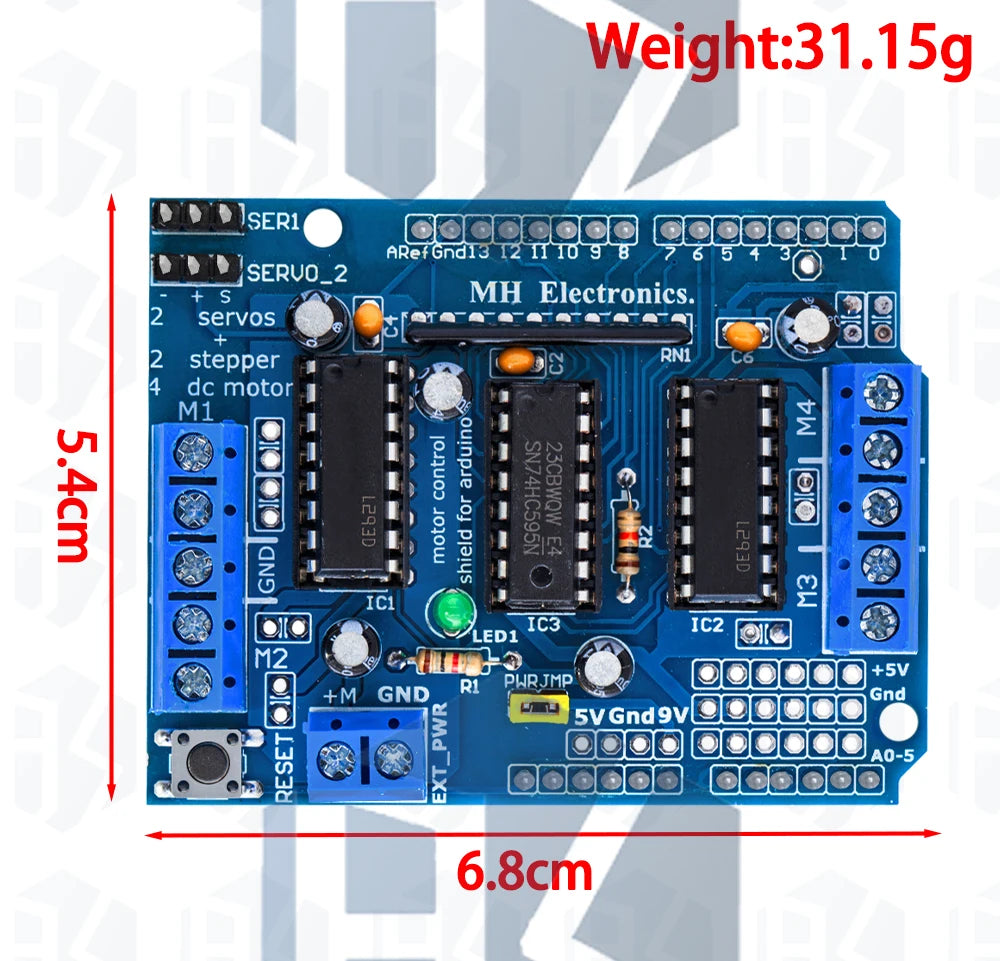 1PCS EGBO  L293D motor control shield motor drive expansion board FOR Arduino motor shield