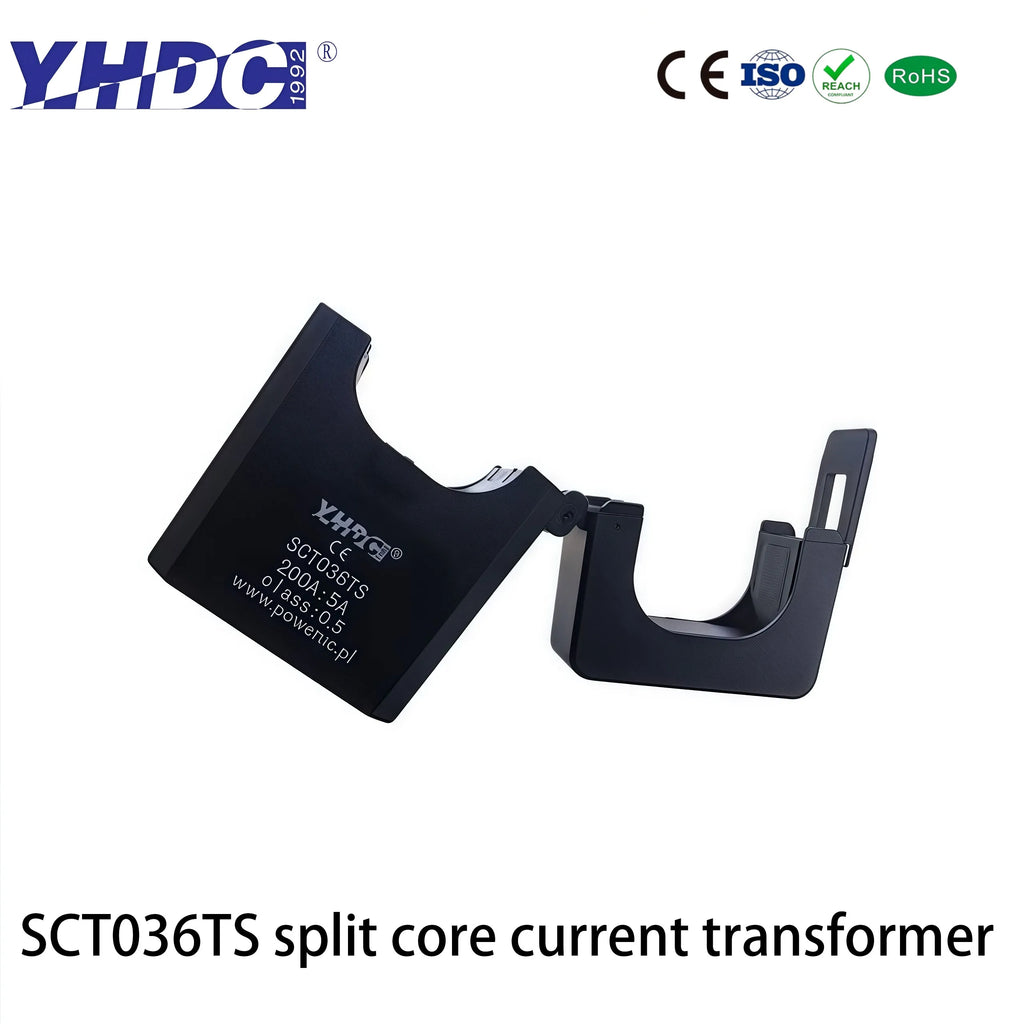 YHDC SCT036TS Input 100A/200A/300A/400A/500A/600A Output 50mA/0.1A Accuracy 0.5%Split Core Current Sensor AC Current Transformer