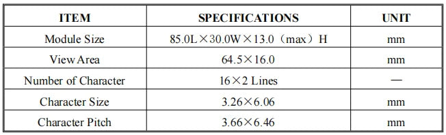 16x2 Character LCD Module 5V STN Gray Transflective 6800 Parallel Interface Russian Font Display 1602-DB