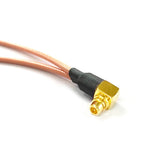 MMCX Male Right Angle to 2X SMA 2-Hole Panel Y Type Splitter Combiner Pigtail Cable 15CM 6" For Wifi Router