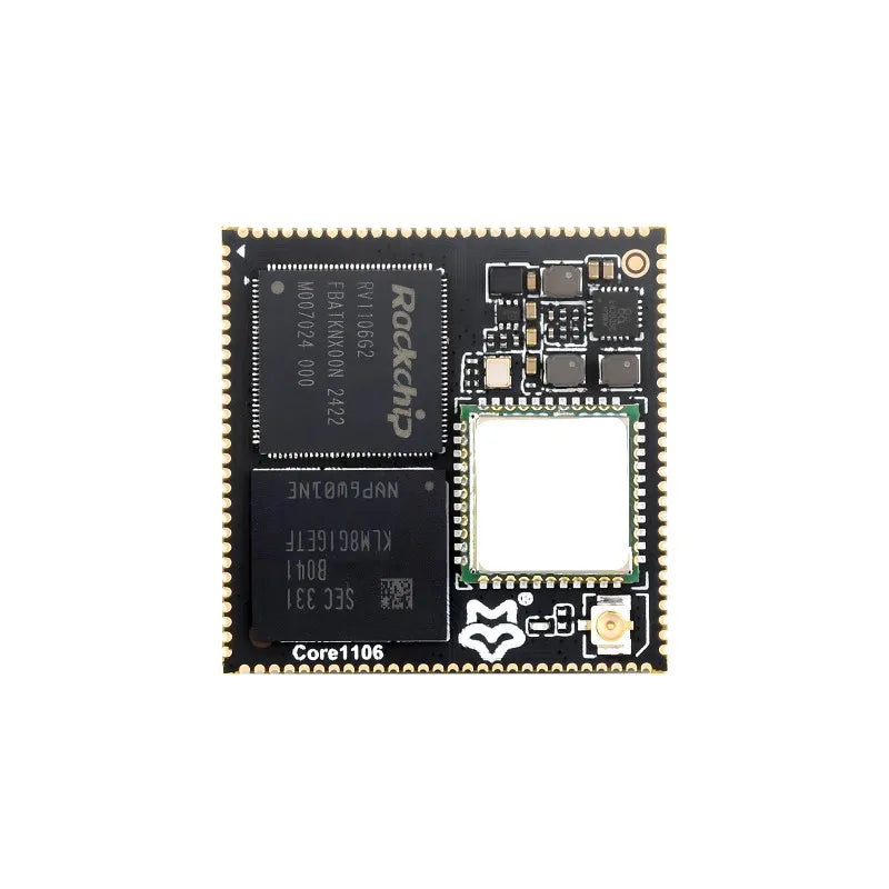 Core11061208,Luckfox Core1106 Core Board Based On Rockchip RV1106 Chip, 8GB eMMC, Integrates ARM Cortex-A7/RISC-V MCU/NPU/ISP Pr
