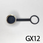 GX12 GX16 GX20 Aviation Circular Plug Socket Waterproof Dust Cable Connector Metal Leather Chain Protective Sleeve Cap