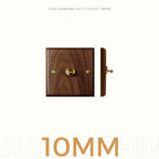 Avoir Retro Black Walnut Panel Toggle Switches USB Type C FR EU Socket Outlet Brass Lever Wall Light Switches Cat6 Rj45 For Home
