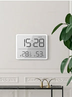 Multifunction Thermometer Hygrometer Automatic Electronic Temperature Humidity Magnetic Attraction Wall Monitor Clocks