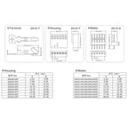 10 Sets KF2510 Connector Kits 2.54mm Pitch Straight Pin Header+Housing+Crimp 2/3/4/5/6/7/8/9/10P Electrical Wiring Kit