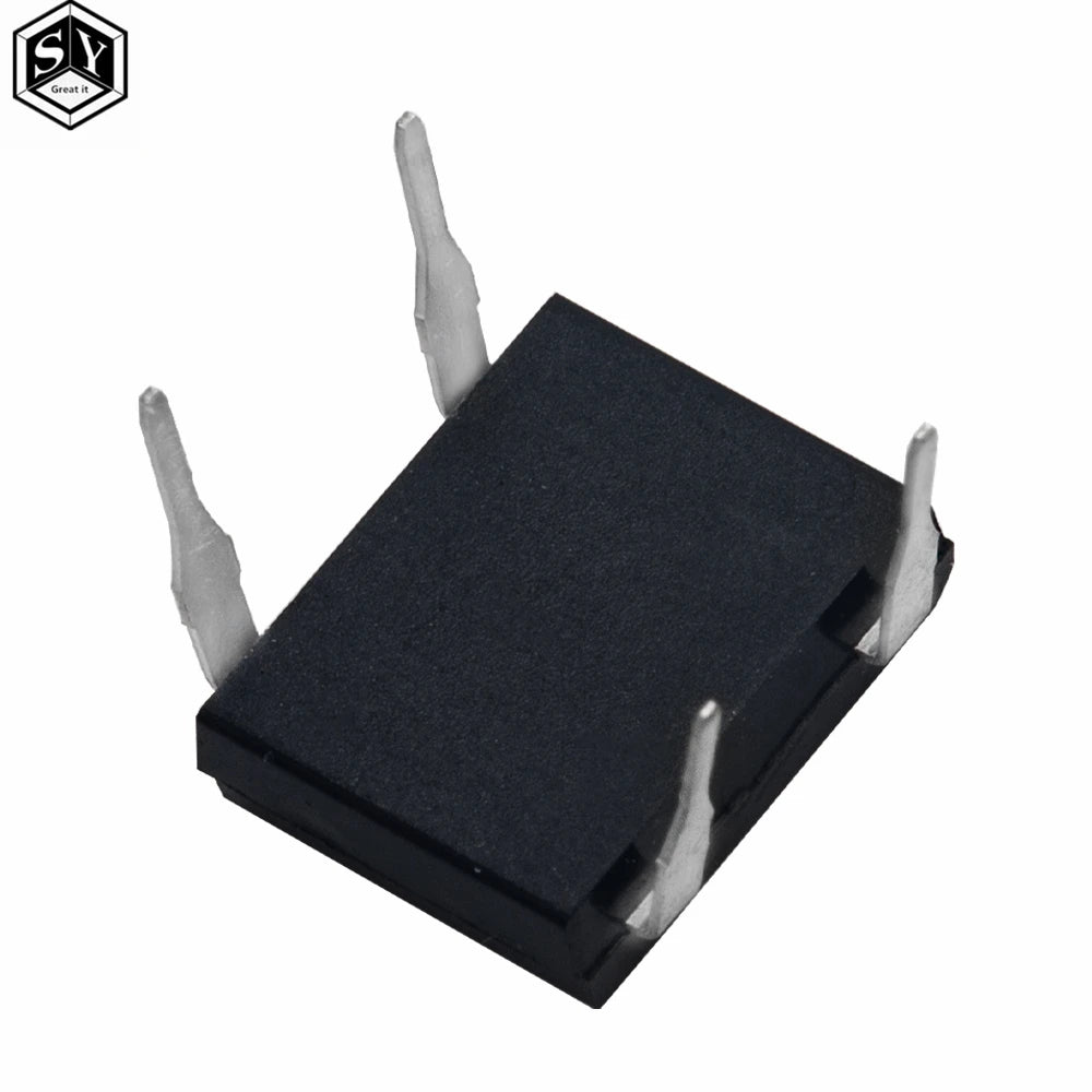 10pcs/lot diode bridge retifica DB207 DIP-4 DB207S DIP4 2A 1000V power diode rectifier 1000v electronic components