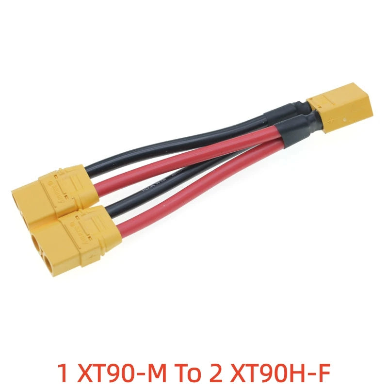 1PCS XT90 Plug Parallel Wire RC Model Plant Protection Remote Control Car Battery ESC Balance Charge Connector 10/12AWG Wire
