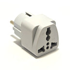 Universal EU Plug Adapter International AU UK US To Euro Travel Conversion Adapter Electrical Converter Power Socket Grey