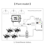 CO2 Monitor Controller Concentration Tester Carbon Dioxide Monitor NDIR Sensor CO2 Pressure Regulator Valve for Greenhouse