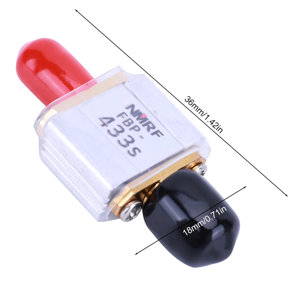 FBP-433s Bandpass Filter SMA M F Interface 433MHz Reduce Noise Band Pass Filter Aluminum Casing Bandwidth 20MHz for Aircraft UAV