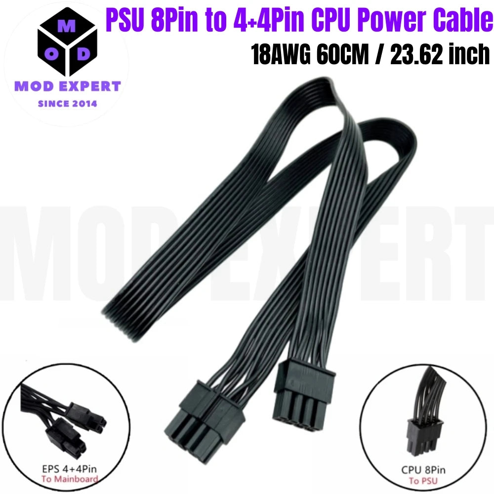 Modular Power Cable for Corsair AX1200 1200W GOLD Power, GPU PCIe 8Pin 6+2, CPU 4+4Pin, SATA, Molex IDE 4Pin, 14+10Pin to 24Pin
