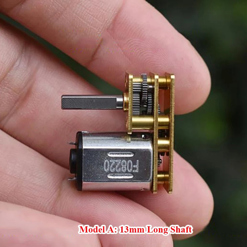 Mini N20 Full Metal Gear Motor DC 5V 6V 110RPM Slow Speed Inverted Shaft Micro Gearbox Gear Reducer Motor DIY Robot Toy Model