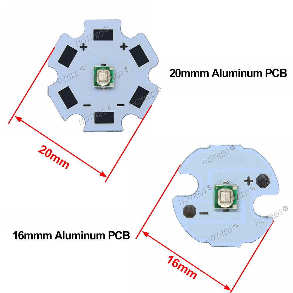 10-100pcs 1W 3W LED Beads 3535 SMD 3W Chip Deep Red Green Royal Blue UV 395nm 410nm 365nm IR 730nm 850nm 940nm Amber 595nm Lamp