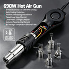 YIHUA 853AAA 1200W Preheating Station PCB Preheater Soldering Station BGA Rework Station Soldering Iron Heat Gun Welding Station