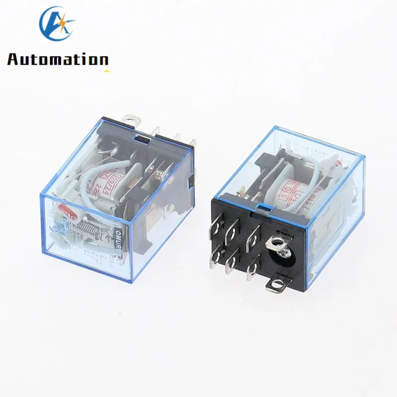 1pcs General Purpose LY2NJ HH62P  Electronic Micro Electromagnetic Relay LED Lamp 10A 8 Pins Coil DPDT DC12V 24V AC110V 220V