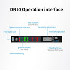 GTRIC Diffuse Reflective Fiber Optic Sensor Kit with Separate Amplifier High Precision12-24V DC NPN NO/NC Photoelectric Sensor