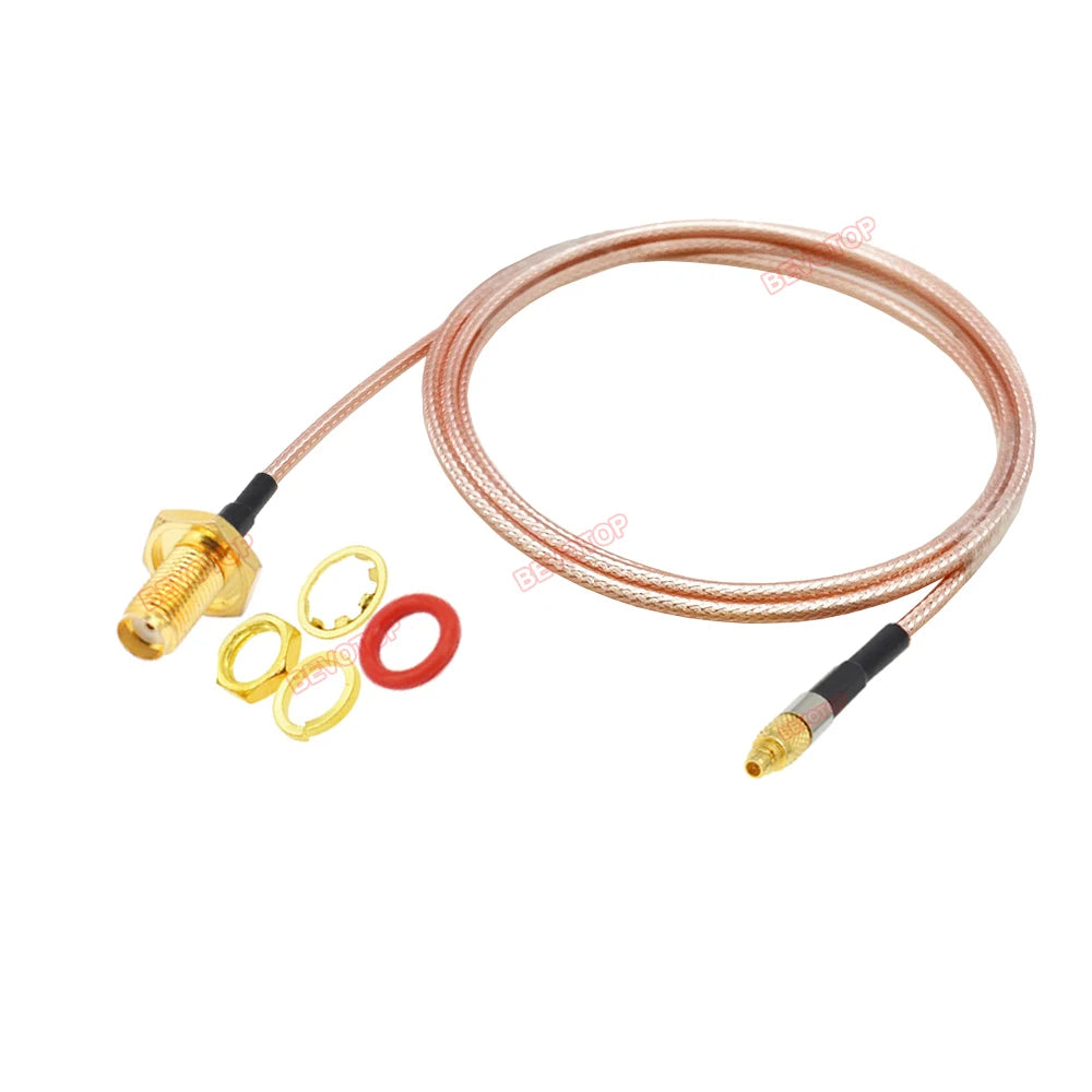 10PCS/LOT Waterproof SMA to MMCX Cable SMA /RP-SMA Female to MMCX Male Straight/ Right Angle 90° RG316 Pigtail RF Coaxial Jumper