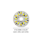 3/5/10PCS Round LED Light Board DC 5V 3W Low Voltage 5730 2835 SMD LEDs 3000K Warm or White 6000K Dimmable Bulb Lamp Panel