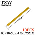 TZW 10PCS NTC Thermistor Temperature Sensor Film Resistance Probe MF55 B3435 B3950 10K 50K 100K 25MM 50MM 75MM