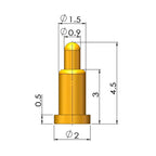 5Pcs Battery Spring Loaded Pogo Pin Connector SMD Needle PCB Height 2 3 4 5 6 7 8 9 10 11 12 13 14 16 17 18 22 MM Test Probe