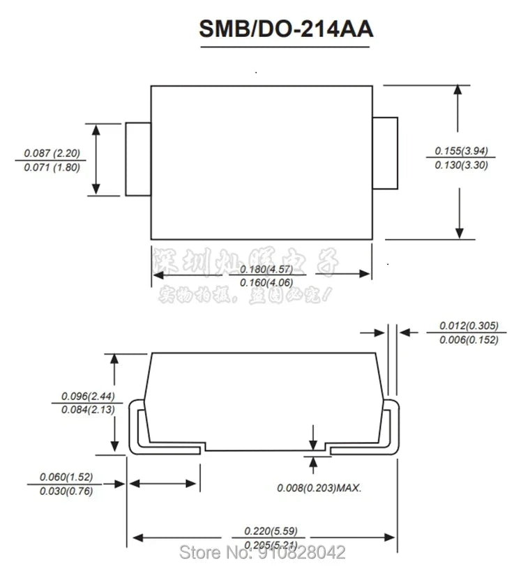50pcs SMBJ 600W SMB (DO-214AA) TVS Diode SMBJ5.0CA SMBJ8.5CA SMBJ12CA SMBJ18CA SMBJ20CA SMBJ24CA  SMBJ30CA SMBJ40CA SMBJ75CA