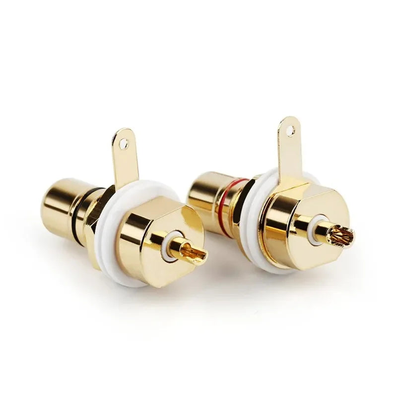 Audio Jack RCA Connector Female Socket Speaker Terminal Chassis Panel Mount CMC Connectors Cycle Nut AV Consumer Electronics