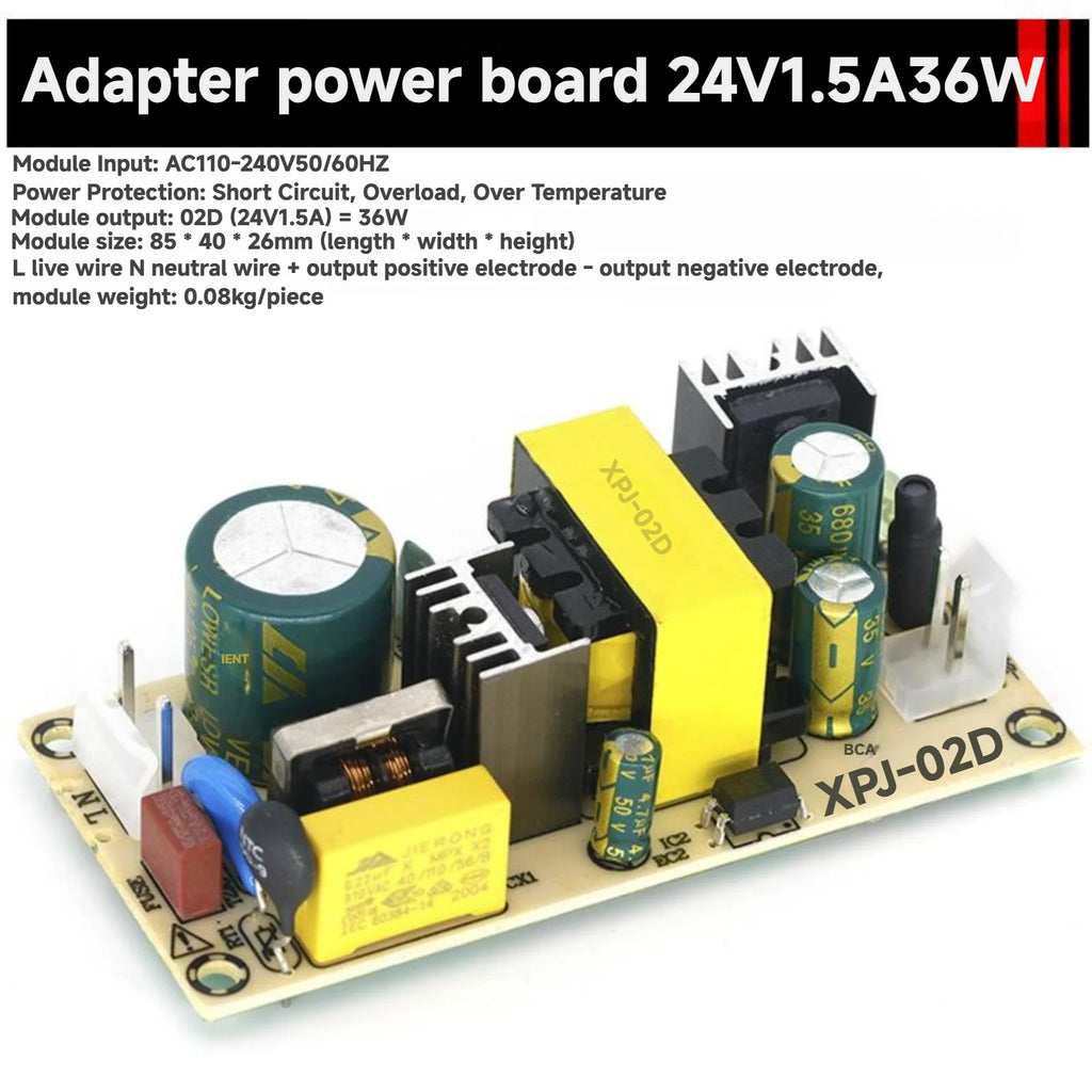 AC-DC Power Supply Module 12V 2A 3A Precision Buck Converter AC 220v to 12V 24V Power Adapter 18W 24W 36W Step Down Transformer