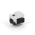 10Pcs PB86-A1 6Pin With LED Momentary SPDT Square Push Button Tact Switch for Stage Equipment Control