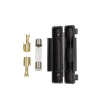 5Set 6X30MM Glass Fuse Holder, 0.5A 1A 2A 3A 4A 5A 6A 8A 10A 15A 20A 25A 30A Fuse Socket Flip shell Type with fuse