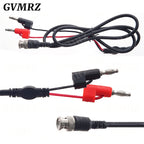 BNC Male Plug to 4mm Banana Stackable Plug Crocodile clip Lead Probe Q9 Testing Mult Cable Cord 50ohm RF Coaxial Tangerrf