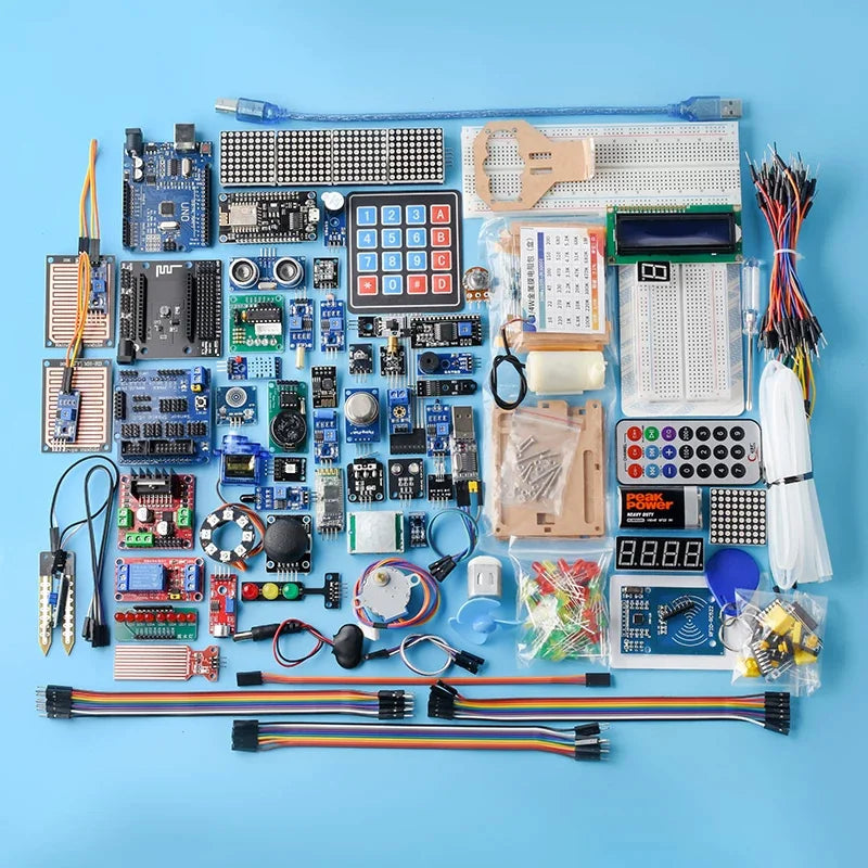 Arduino UNO R3 Starter Kit - Scratch Programming STEM Learning DIY Electronics Development Board Compatible with Arduino IDE for