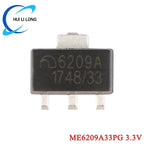 100Pcs/5pc ME6209 6209A ME6209A 3V 3.3V 4V 4.5V 5V ME6209A33PG ME6209A50PG SOT-89 Low Power Dropout LDO Linear Regulator IC SMD