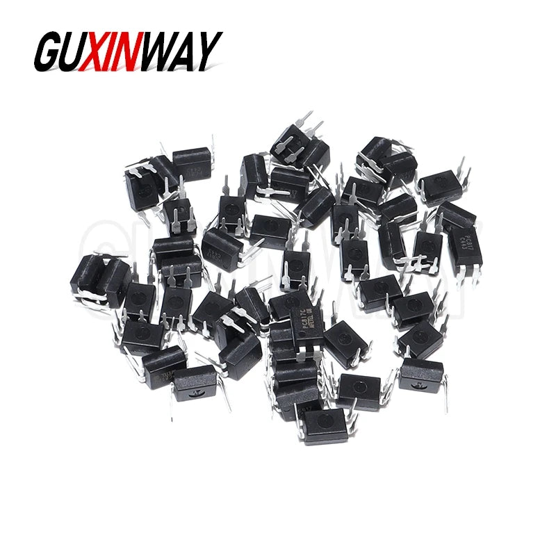 50PCS New original PC817 PC817C 817 817C EL817 5v Optocoupler FL817C PS817C DIP4 DIP Opto Coupler Optical Isolation IC Chip